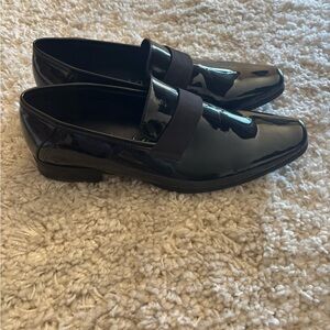 Calvin Klein Glossy Black Loafers